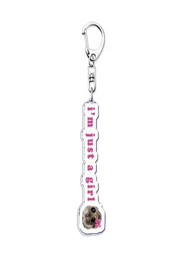 EXPHAIN 5 Pieces Sad Hamster Meme Keychain For Women Cute Key Chain for Backpack Charm Accessories Funny Kawaii Keychains Set - Image 5